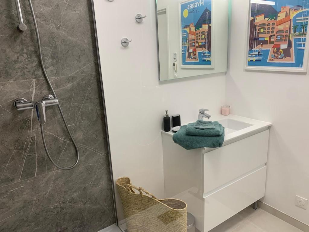 Apartamento Vue Sur Les Iles D'Or Hyères Exterior foto