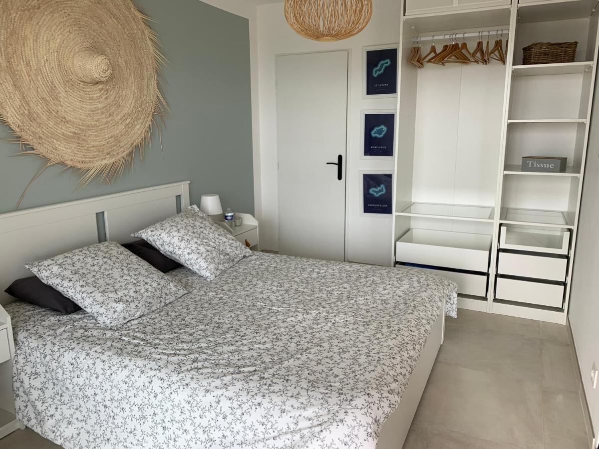 Apartamento Vue Sur Les Iles D'Or Hyères Exterior foto